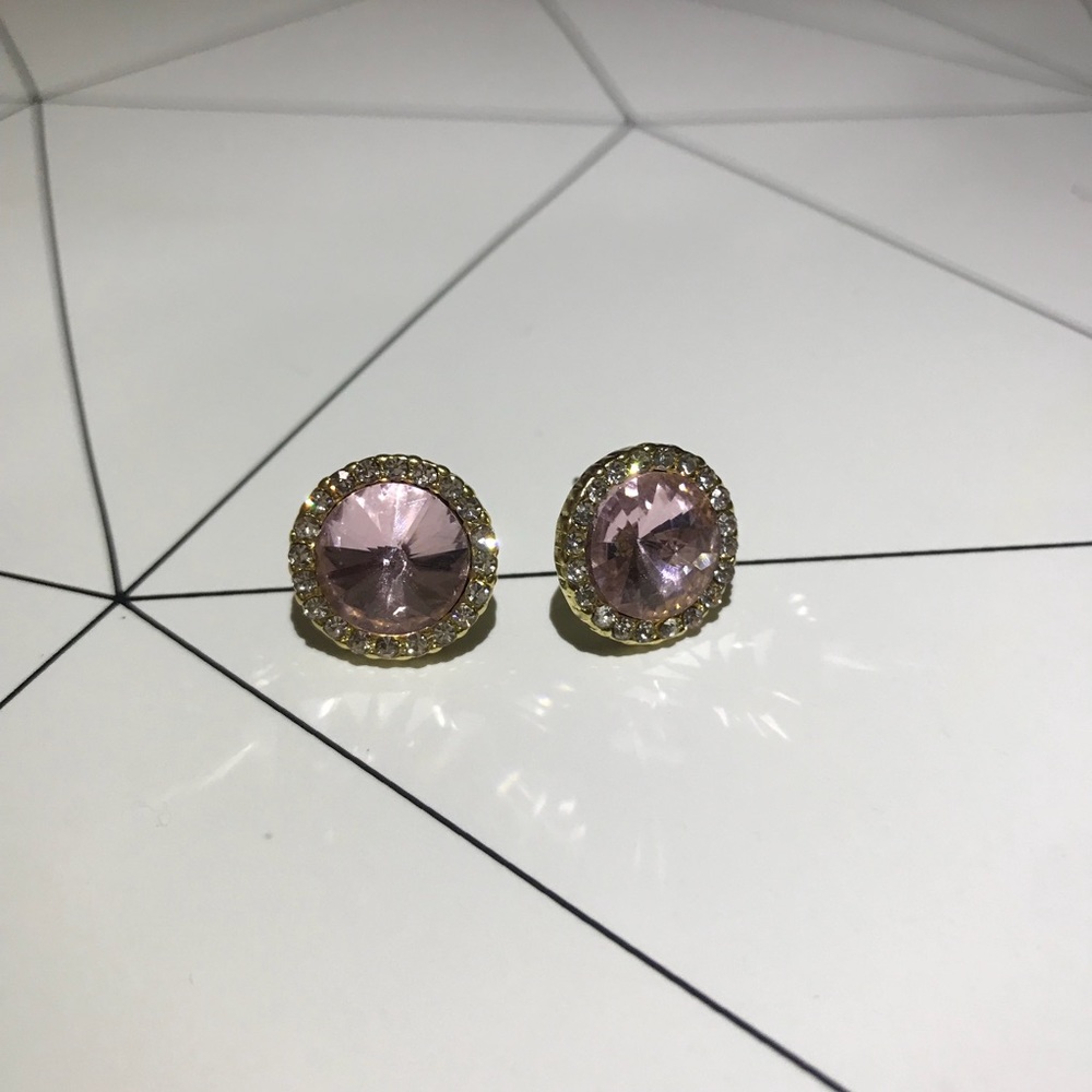 Pretty Pink Diamond Earrings